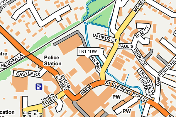 TR1 1DW map - OS OpenMap – Local (Ordnance Survey) TR1 1DW map - OS OpenMap – Local (Ordnance Survey)
