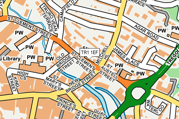 TR1 1EF map - OS OpenMap – Local (Ordnance Survey) TR1 1EF map - OS OpenMap – Local (Ordnance Survey)