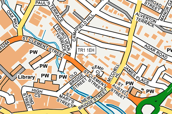 TR1 1EH map - OS OpenMap – Local (Ordnance Survey) TR1 1EH map - OS OpenMap – Local (Ordnance Survey)