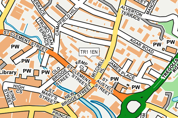 TR1 1EN map - OS OpenMap – Local (Ordnance Survey) TR1 1EN map - OS OpenMap – Local (Ordnance Survey)