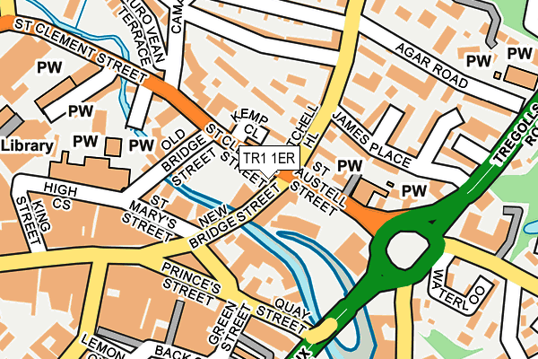 TR1 1ER map - OS OpenMap – Local (Ordnance Survey) TR1 1ER map - OS OpenMap – Local (Ordnance Survey)