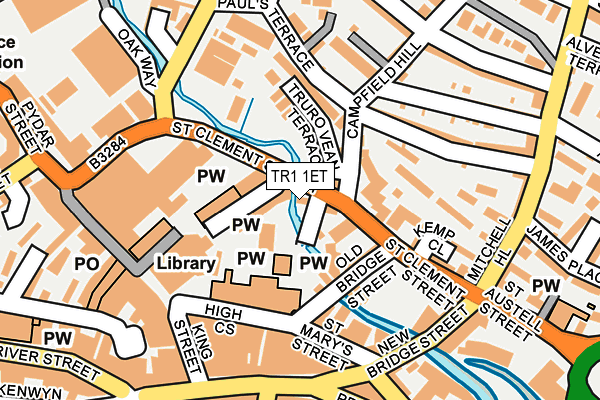 TR1 1ET map - OS OpenMap – Local (Ordnance Survey) TR1 1ET map - OS OpenMap – Local (Ordnance Survey)