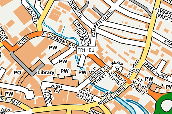 TR1 1EU map - OS OpenMap – Local (Ordnance Survey) TR1 1EU map - OS OpenMap – Local (Ordnance Survey)