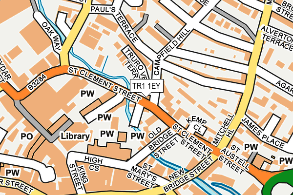 TR1 1EY map - OS OpenMap – Local (Ordnance Survey) TR1 1EY map - OS OpenMap – Local (Ordnance Survey)