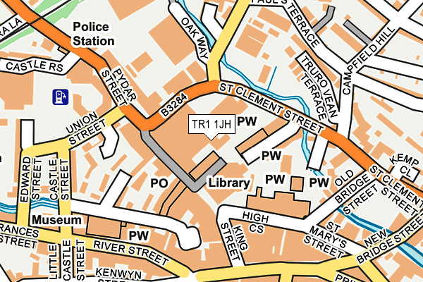 TR1 1JH map - OS OpenMap – Local (Ordnance Survey) TR1 1JH map - OS OpenMap – Local (Ordnance Survey)