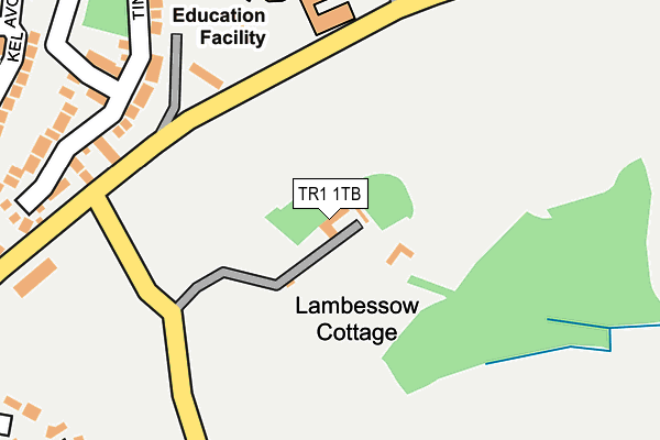 TR1 1TB map - OS OpenMap – Local (Ordnance Survey) TR1 1TB map - OS OpenMap – Local (Ordnance Survey)