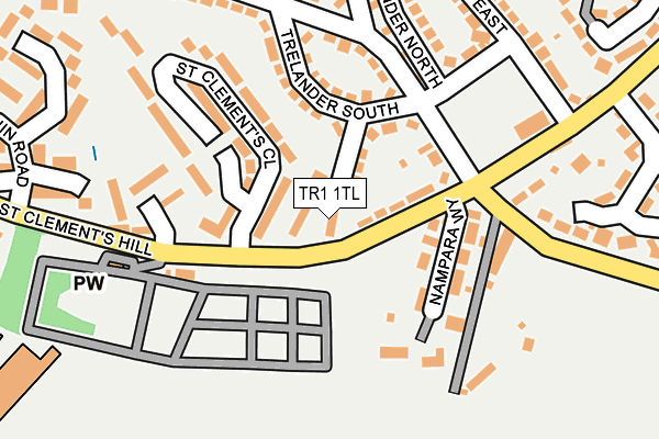 TR1 1TL map - OS OpenMap – Local (Ordnance Survey) TR1 1TL map - OS OpenMap – Local (Ordnance Survey)