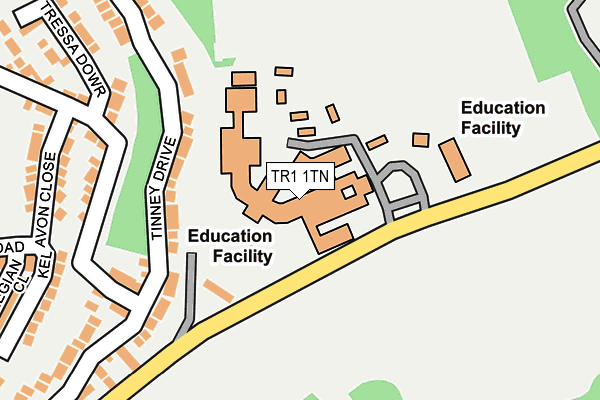 TR1 1TN map - OS OpenMap – Local (Ordnance Survey) TR1 1TN map - OS OpenMap – Local (Ordnance Survey)