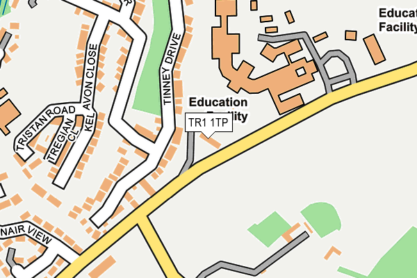 TR1 1TP map - OS OpenMap – Local (Ordnance Survey) TR1 1TP map - OS OpenMap – Local (Ordnance Survey)