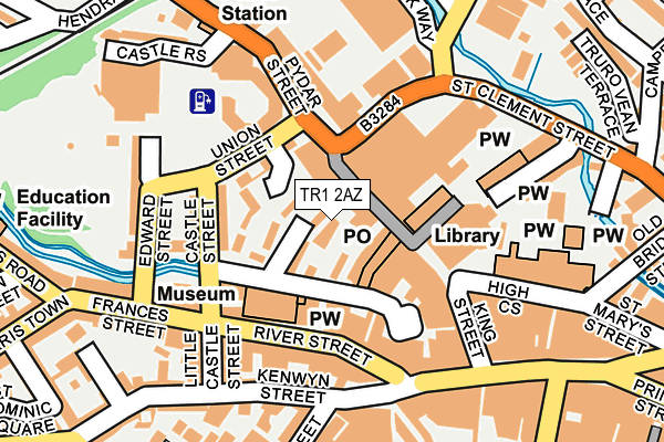 TR1 2AZ map - OS OpenMap – Local (Ordnance Survey) TR1 2AZ map - OS OpenMap – Local (Ordnance Survey)