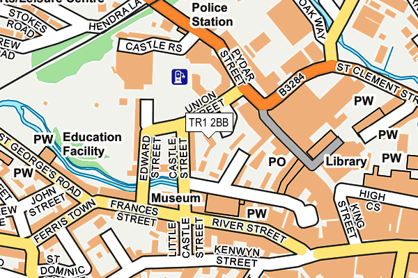 TR1 2BB map - OS OpenMap – Local (Ordnance Survey) TR1 2BB map - OS OpenMap – Local (Ordnance Survey)