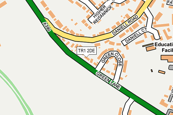 TR1 2DE map - OS OpenMap – Local (Ordnance Survey) TR1 2DE map - OS OpenMap – Local (Ordnance Survey)