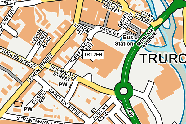 TR1 2EH map - OS OpenMap – Local (Ordnance Survey) TR1 2EH map - OS OpenMap – Local (Ordnance Survey)