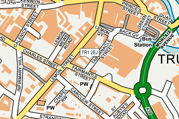 TR1 2EJ map - OS OpenMap – Local (Ordnance Survey) TR1 2EJ map - OS OpenMap – Local (Ordnance Survey)
