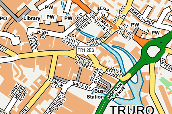 TR1 2ES map - OS OpenMap – Local (Ordnance Survey) TR1 2ES map - OS OpenMap – Local (Ordnance Survey)