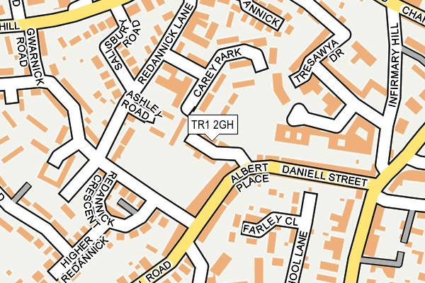 TR1 2GH map - OS OpenMap – Local (Ordnance Survey) TR1 2GH map - OS OpenMap – Local (Ordnance Survey)