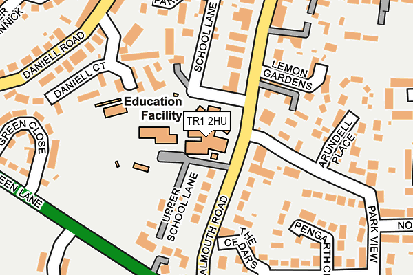 TR1 2HU map - OS OpenMap – Local (Ordnance Survey) TR1 2HU map - OS OpenMap – Local (Ordnance Survey)