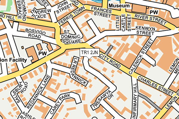 TR1 2JN map - OS OpenMap – Local (Ordnance Survey) TR1 2JN map - OS OpenMap – Local (Ordnance Survey)