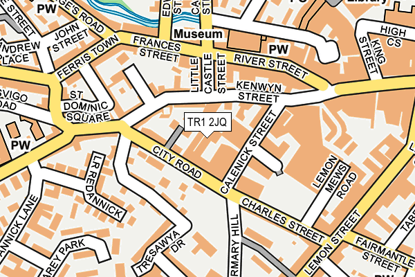 TR1 2JQ map - OS OpenMap – Local (Ordnance Survey) TR1 2JQ map - OS OpenMap – Local (Ordnance Survey)