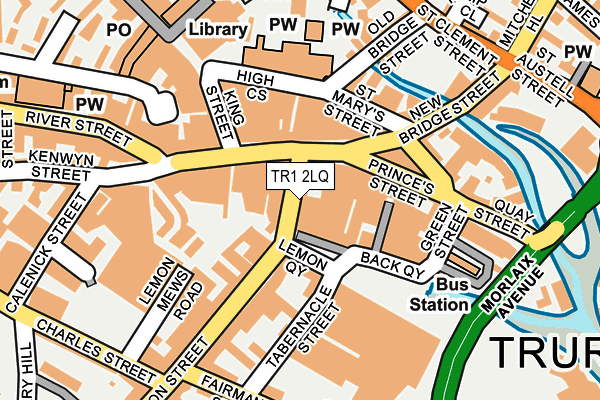 TR1 2LQ map - OS OpenMap – Local (Ordnance Survey) TR1 2LQ map - OS OpenMap – Local (Ordnance Survey)