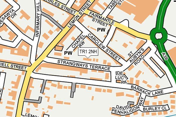 TR1 2NH map - OS OpenMap – Local (Ordnance Survey) TR1 2NH map - OS OpenMap – Local (Ordnance Survey)