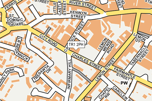 TR1 2PH map - OS OpenMap – Local (Ordnance Survey) TR1 2PH map - OS OpenMap – Local (Ordnance Survey)