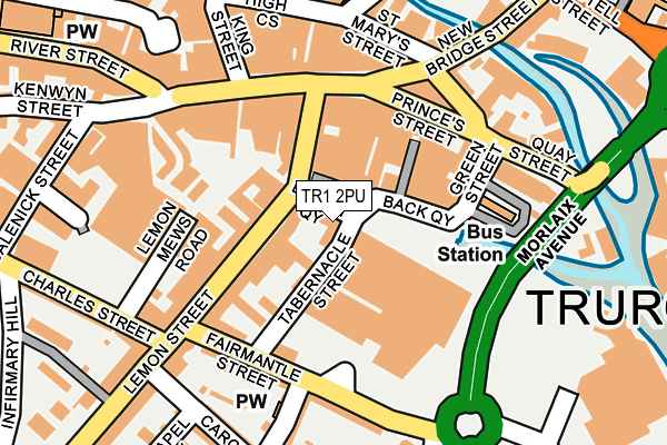 TR1 2PU map - OS OpenMap – Local (Ordnance Survey) TR1 2PU map - OS OpenMap – Local (Ordnance Survey)