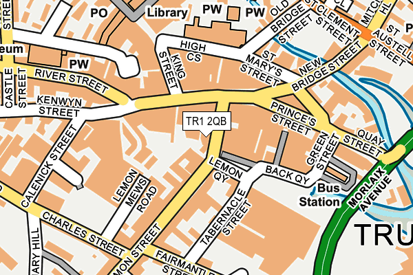TR1 2QB map - OS OpenMap – Local (Ordnance Survey) TR1 2QB map - OS OpenMap – Local (Ordnance Survey)