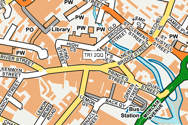 TR1 2QQ map - OS OpenMap – Local (Ordnance Survey) TR1 2QQ map - OS OpenMap – Local (Ordnance Survey)