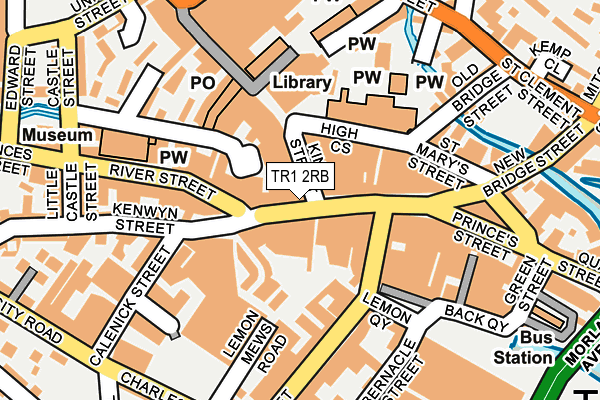 TR1 2RB map - OS OpenMap – Local (Ordnance Survey) TR1 2RB map - OS OpenMap – Local (Ordnance Survey)