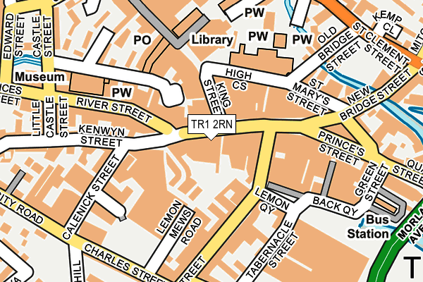 TR1 2RN map - OS OpenMap – Local (Ordnance Survey) TR1 2RN map - OS OpenMap – Local (Ordnance Survey)