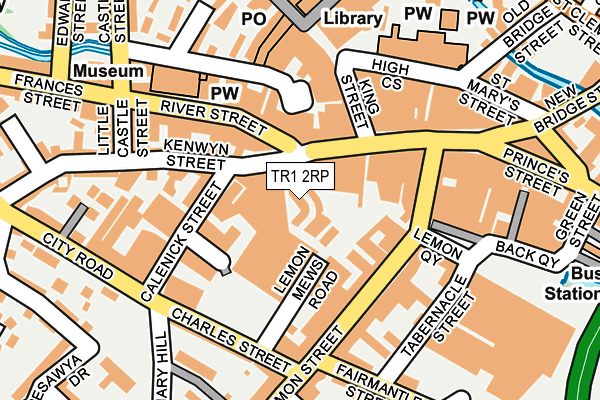 TR1 2RP map - OS OpenMap – Local (Ordnance Survey) TR1 2RP map - OS OpenMap – Local (Ordnance Survey)