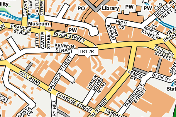 TR1 2RT map - OS OpenMap – Local (Ordnance Survey) TR1 2RT map - OS OpenMap – Local (Ordnance Survey)
