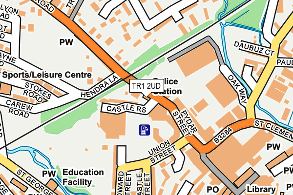 TR1 2UD map - OS OpenMap – Local (Ordnance Survey) TR1 2UD map - OS OpenMap – Local (Ordnance Survey)