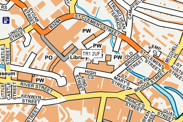 TR1 2UF map - OS OpenMap – Local (Ordnance Survey) TR1 2UF map - OS OpenMap – Local (Ordnance Survey)