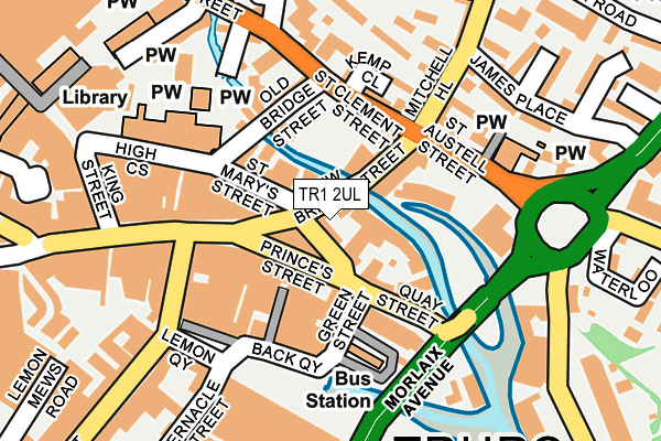 TR1 2UL map - OS OpenMap – Local (Ordnance Survey) TR1 2UL map - OS OpenMap – Local (Ordnance Survey)