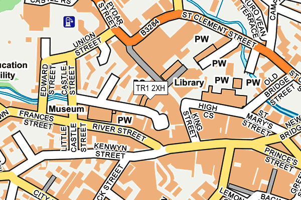 TR1 2XH map - OS OpenMap – Local (Ordnance Survey) TR1 2XH map - OS OpenMap – Local (Ordnance Survey)