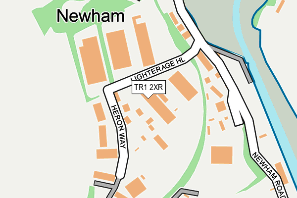 TR1 2XR map - OS OpenMap – Local (Ordnance Survey) TR1 2XR map - OS OpenMap – Local (Ordnance Survey)