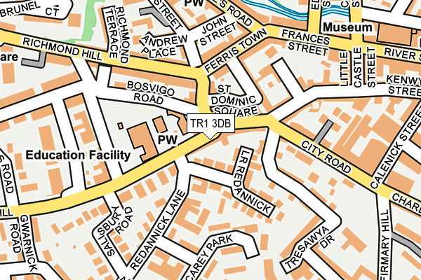 TR1 3DB map - OS OpenMap – Local (Ordnance Survey) TR1 3DB map - OS OpenMap – Local (Ordnance Survey)
