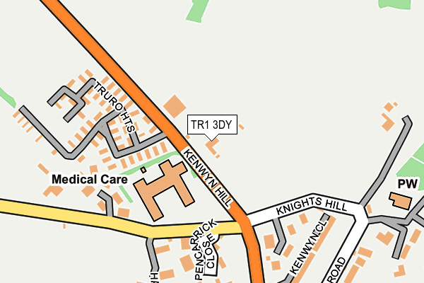 TR1 3DY map - OS OpenMap – Local (Ordnance Survey) TR1 3DY map - OS OpenMap – Local (Ordnance Survey)