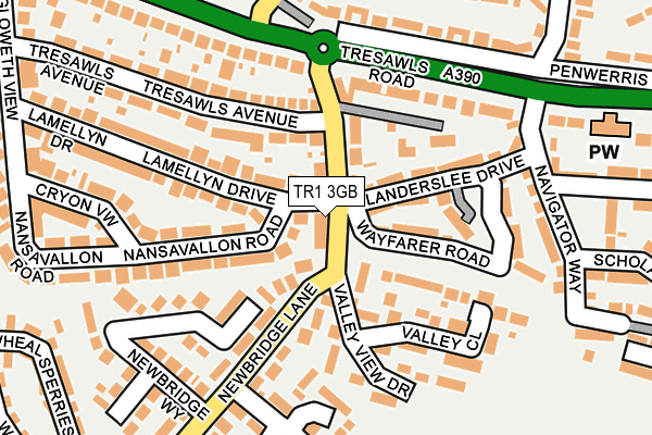 TR1 3GB map - OS OpenMap – Local (Ordnance Survey) TR1 3GB map - OS OpenMap – Local (Ordnance Survey)