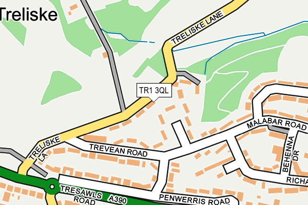 TR1 3QL map - OS OpenMap – Local (Ordnance Survey) TR1 3QL map - OS OpenMap – Local (Ordnance Survey)
