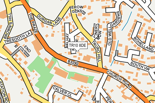 TR10 8DE map - OS OpenMap – Local (Ordnance Survey) TR10 8DE map - OS OpenMap – Local (Ordnance Survey)