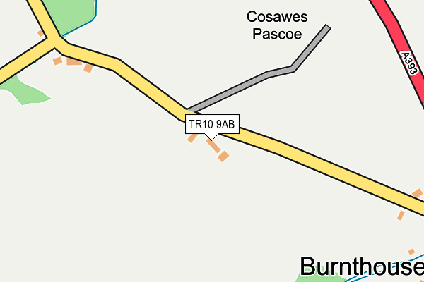 TR10 9AB map - OS OpenMap – Local (Ordnance Survey) TR10 9AB map - OS OpenMap – Local (Ordnance Survey)