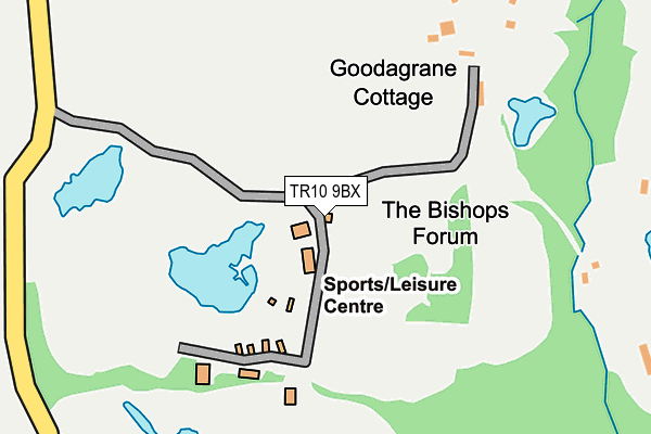 TR10 9BX map - OS OpenMap – Local (Ordnance Survey)
