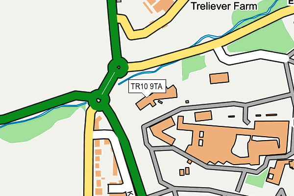 TR10 9TA map - OS OpenMap – Local (Ordnance Survey) TR10 9TA map - OS OpenMap – Local (Ordnance Survey)