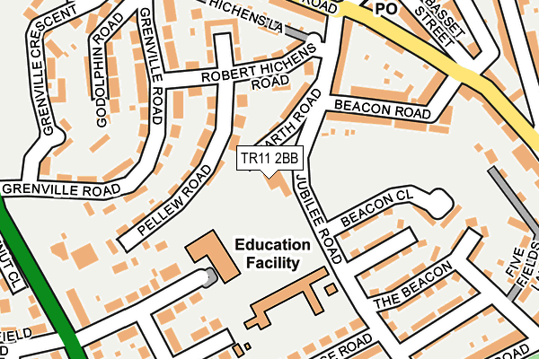 TR11 2BB map - OS OpenMap – Local (Ordnance Survey) TR11 2BB map - OS OpenMap – Local (Ordnance Survey)