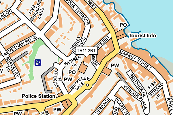 TR11 2RT map - OS OpenMap – Local (Ordnance Survey) TR11 2RT map - OS OpenMap – Local (Ordnance Survey)