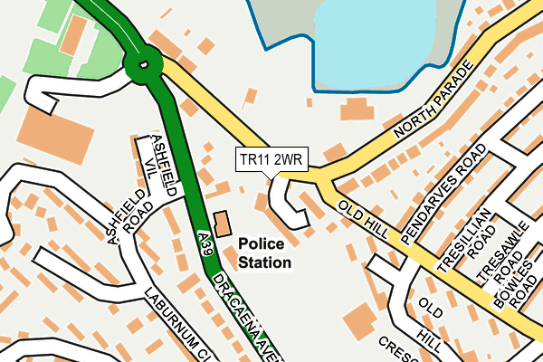 TR11 2WR map - OS OpenMap – Local (Ordnance Survey) TR11 2WR map - OS OpenMap – Local (Ordnance Survey)