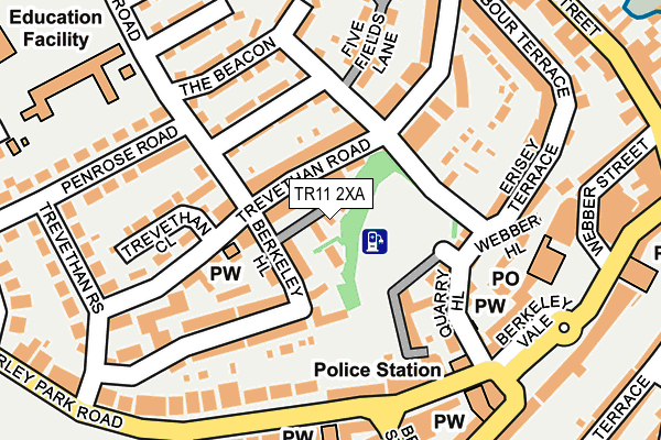TR11 2XA map - OS OpenMap – Local (Ordnance Survey) TR11 2XA map - OS OpenMap – Local (Ordnance Survey)